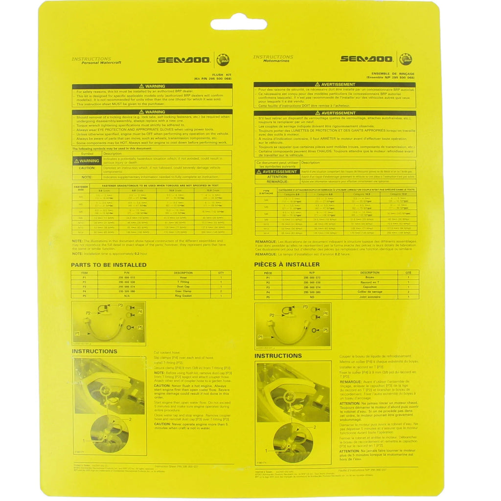 Sea-Doo New OEM Engine Flush Kit; 295500068