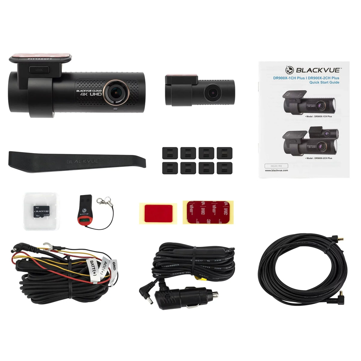 Restored BlackVue DR900X-2CH Cloud Dashcam Plus with 64GB microSD Card 1.5 lb (Refurbished)