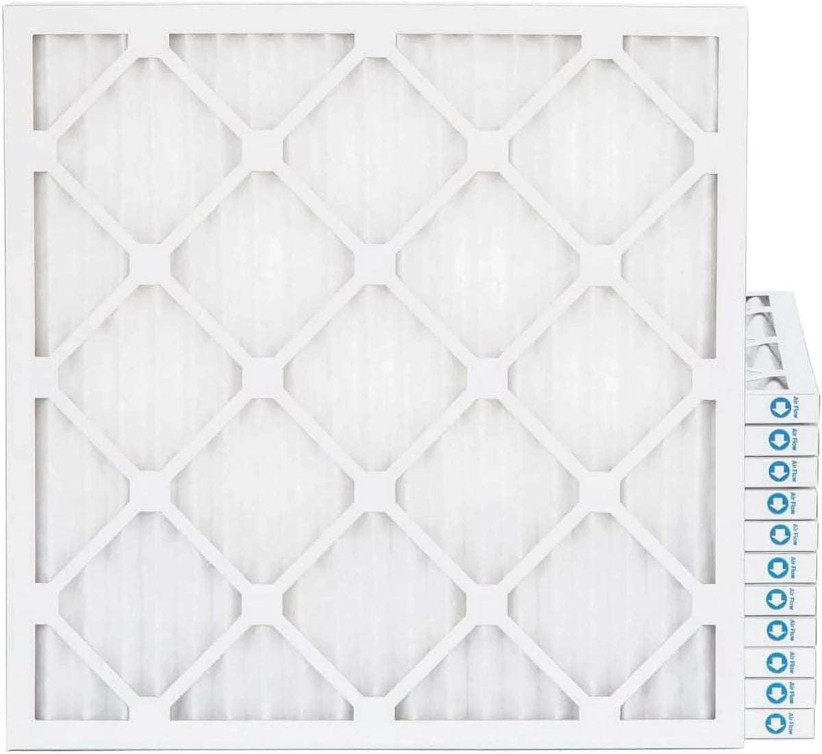 10X10x1 MERV 11; MPR 1000 Pleated Furne 1" Air Filters By Pamlico. Case Of 12. Ext Size: 9-1/2 X 9-1/2 X 3/4