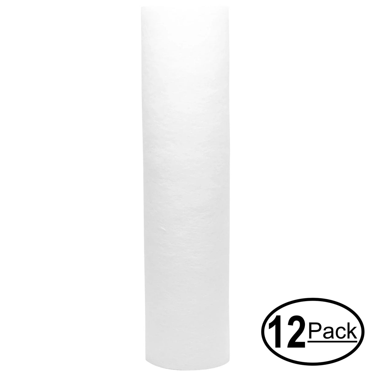 12-Pack Replacement for Watts RO-TFM-4SV Polypropylene Sediment Filter - Universal 10-inch 5-Micron Cartridge for WATTS PREMIER 500025 FOUR STAGE REVERSE OSMOSIS SYSTEM - Denali Pure Brand