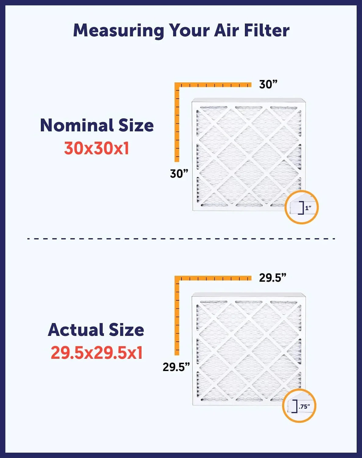 Filter King 12.5x63.5x1 Air Filter | 4-PACK | MERV 8 HVAC Pleated A/C Furnace Filters | MADE IN USA | Actual Size: 12.5 x 63.5 x .75"