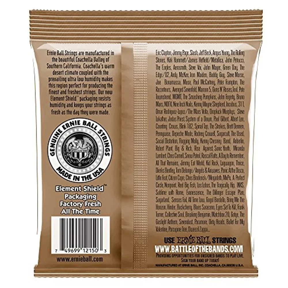 6 PACK Ernie Ball P02150 Earthwood Extra Light Phosphor Bronze Acoustic String Set; .010 - .050