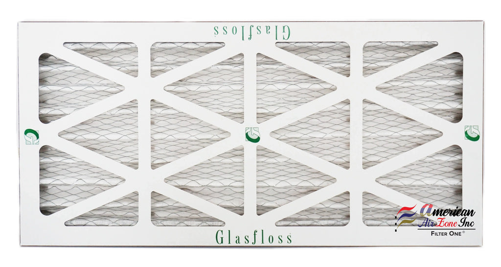 Glasfloss Air Filter 10x24x2 - 2" MERV 10 - (Pack of 12) - Pleated AC or HVAC Air Filter - Furnace Air Filter - Home or Office - Made In The USA.