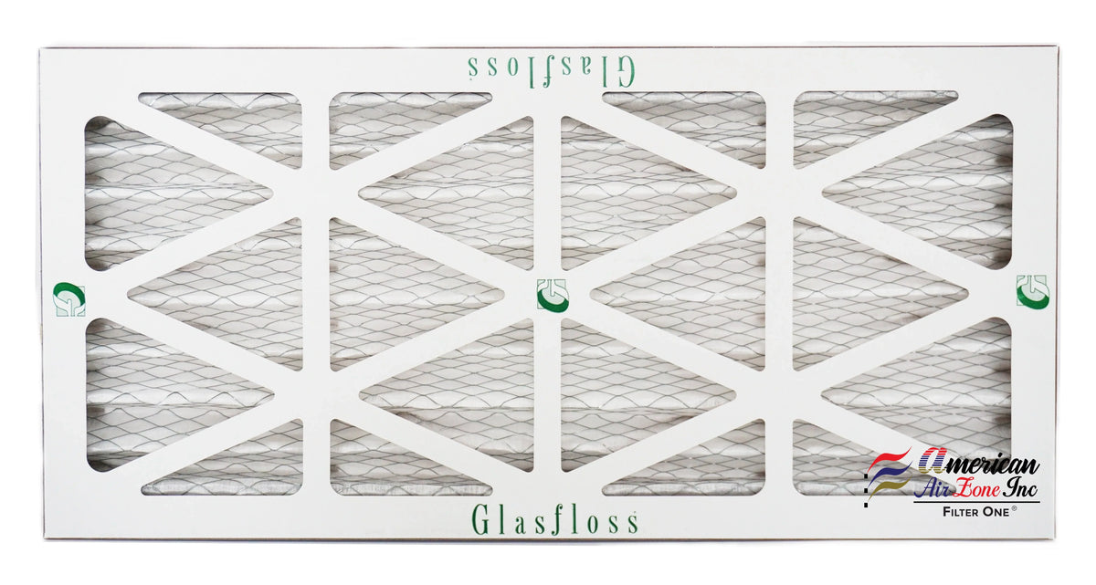 Glasfloss Air Filter 10x24x2 - 2" MERV 10 - (Pack of 12) - Pleated AC or HVAC Air Filter - Furnace Air Filter - Home or Office - Made In The USA.