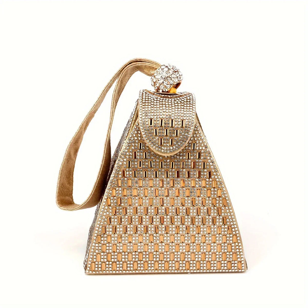 moocr Design Rhinestone Evening Bag Luxury Dress Clutch Purse Women‘s Banquet Handbag For Wedding Party Prom