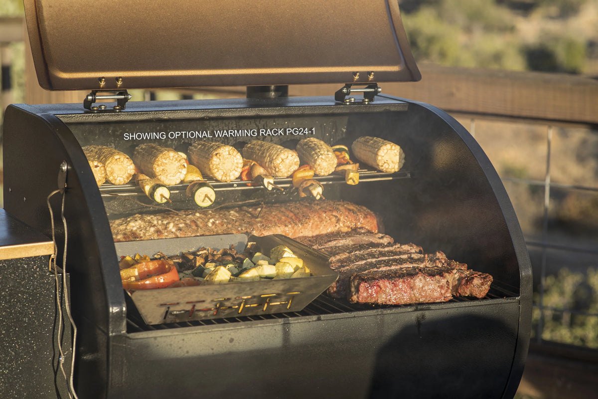 Camp Chef PG24STXB - Bronze Pellet Smoker Grill with 10 Smoke Settings; Patented Ash Cleanout Feature; PID Temperature Controller