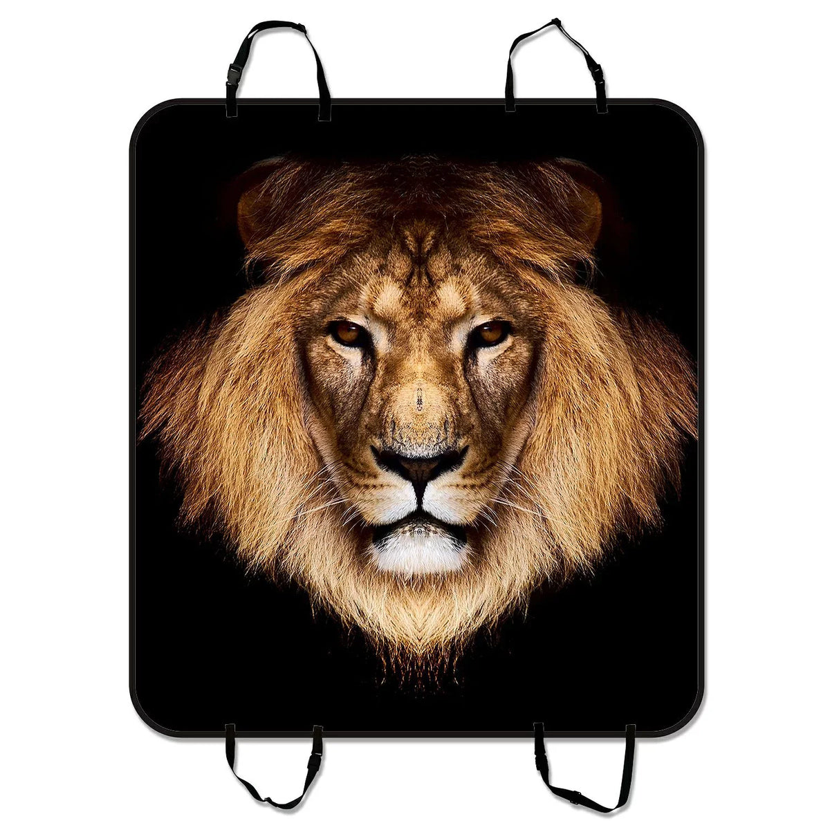 GCKG Big face Lion Pet Car Seat Cover Dog Car Seat Mat Hammock Cargo Mat Trunk Mat For Cars Trucks and SUV 54x60 inches