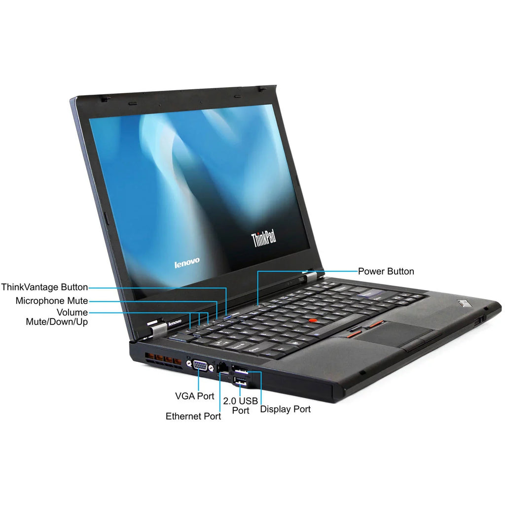 Lenovo ThinkPad T420 14.1 millimeter Laptop i5 2.50 GHz 8GB 128 GB HDD Windows 10 Pro (Used)