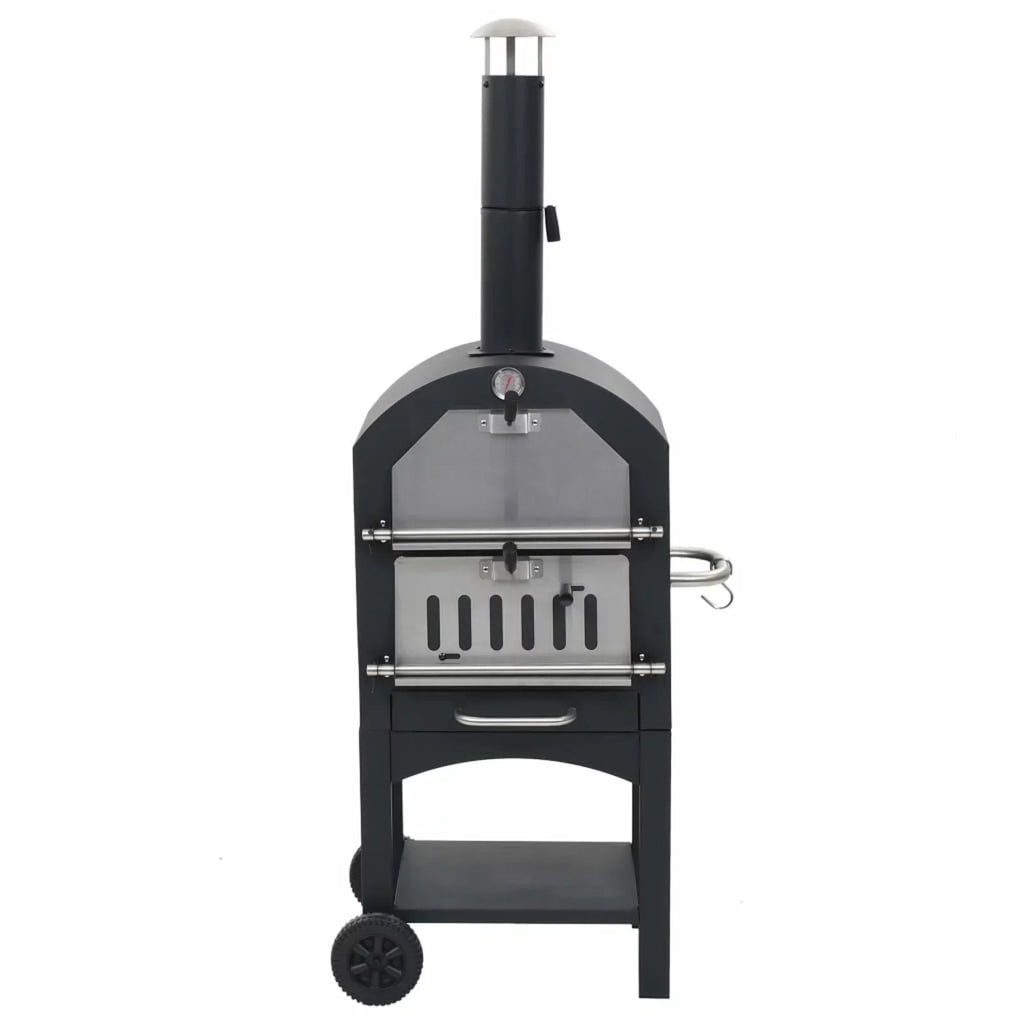 Suzicca Charcoal Fired Pizza Oven with Fireclay Stone