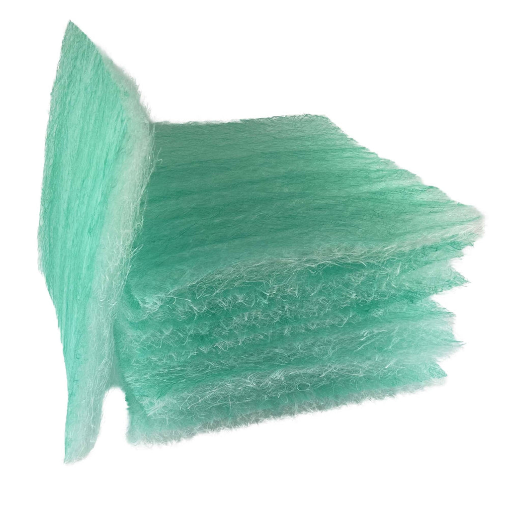wioboy Paint Enclosure Exhaust Filter Pad; 24"x 24"x 2.5"(50 Pack); Fiberglass Paint Arrestor(15 Gram)