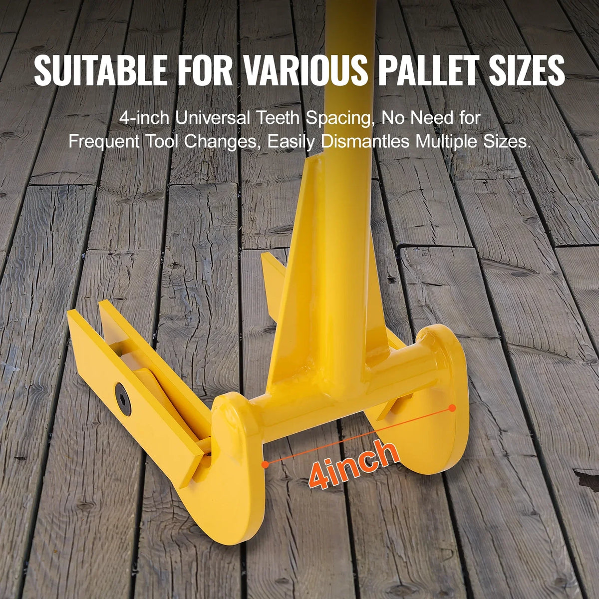 BENTISM Pallet Buster Deck Wrecker Pallet Tool Pry Bar 41-millimeter Handle 2000 lbs