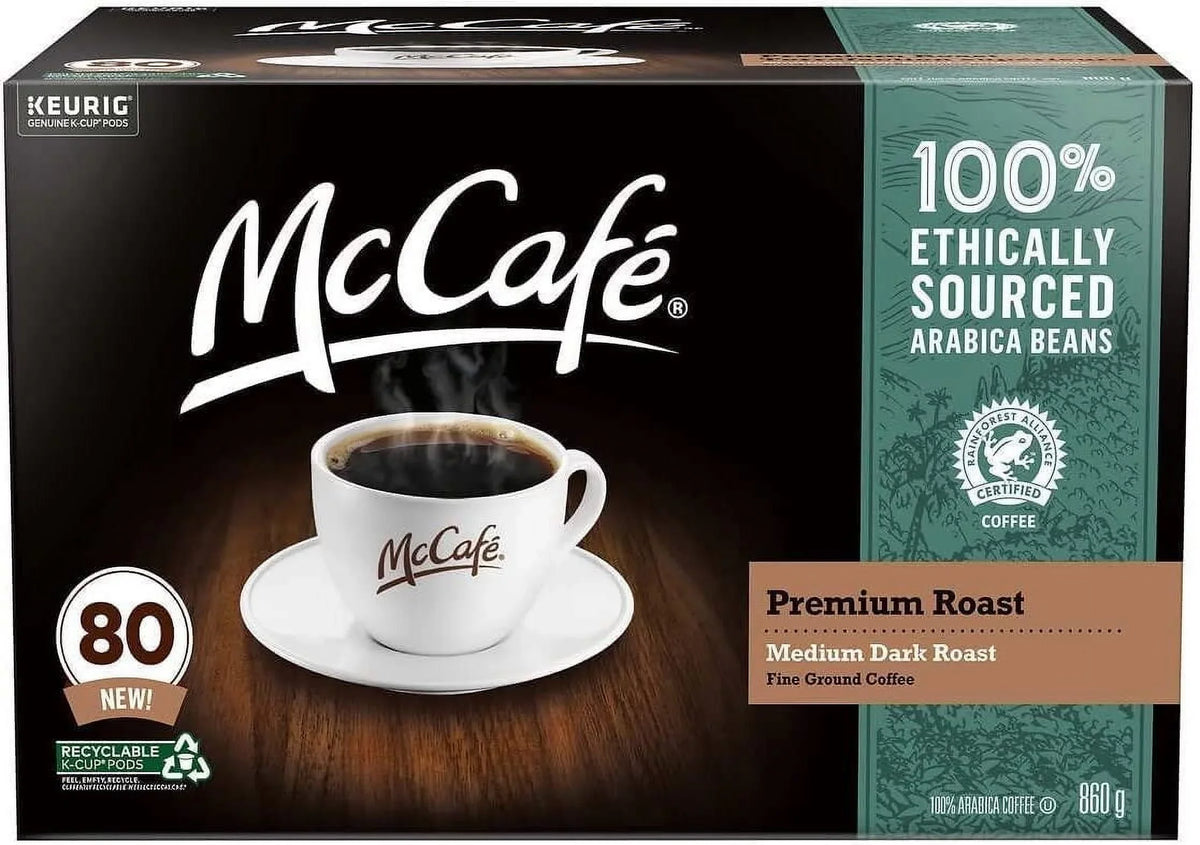 McCafe Premium Dark Roast Coffee K-Cup Pods; 80 Ct