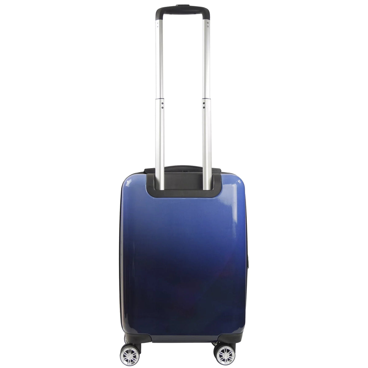 22 cm Impulse Rolling Luggage; Ombre Hardshell Carry On Suitcase with Spinner Wheels; Blue