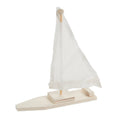 DIY Wood Sailboat Kits; Craft Kits; Toy; DYO - Wood; 12 Pieces; Natural