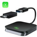 For Apple iOS Car Auto Navigation Player Wireless Carplay Adapter Box Dongle; Black