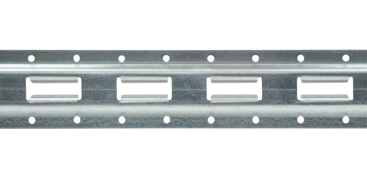 (4 Pack) 5' Vertical E-Track Tie-Down Rail - Made in USA | High Strength Galvanized Steel; Bolt-On Tie Down Rail for Cargo on Pickups; Trucks; Trailers; Vans