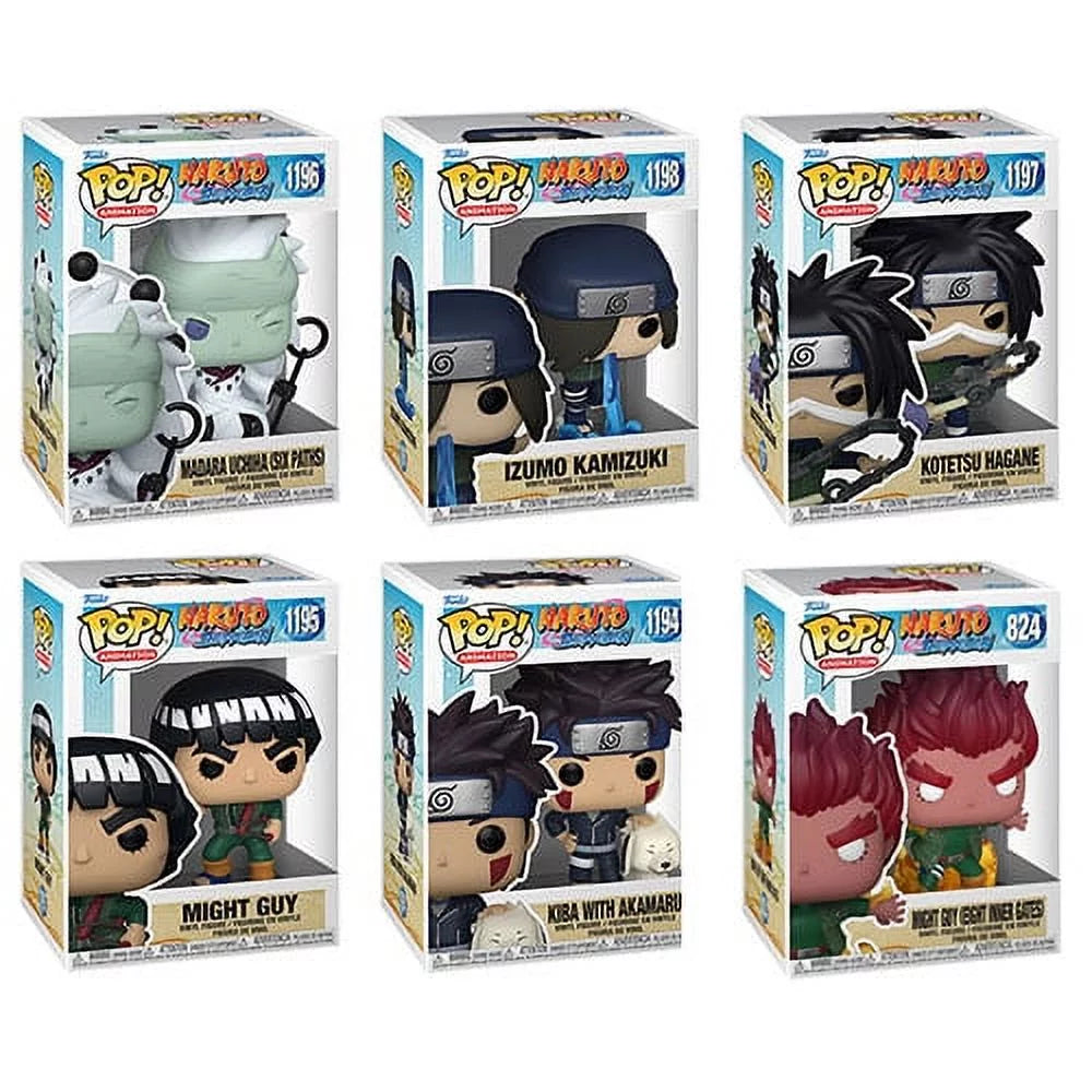 Funko POP! Animation - Naruto S5 Vinyl Figures - SET OF 6 (Izumo; Kiba; Madara; Kotetsu +2)