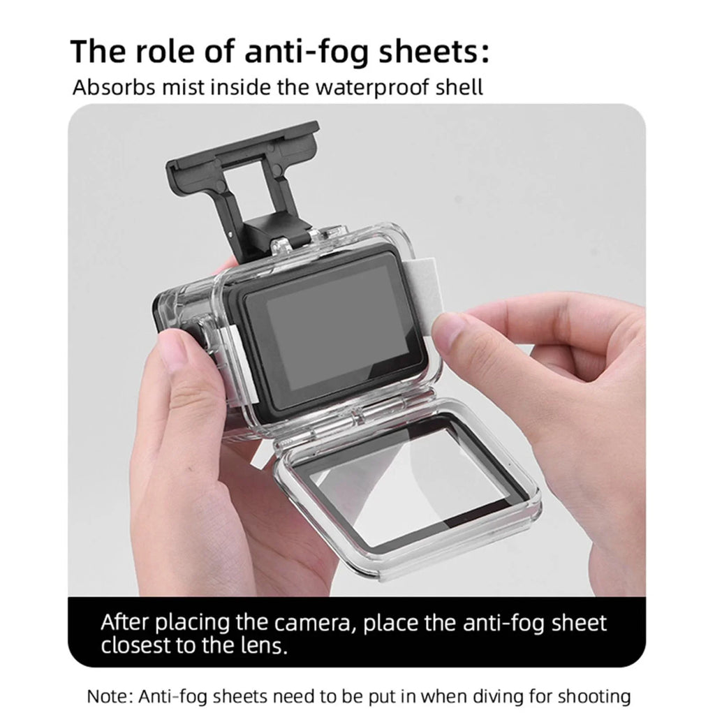 PC Stainless Steel Transparent Case Fluidproof Diving Camera Case for DJI Action 3 4