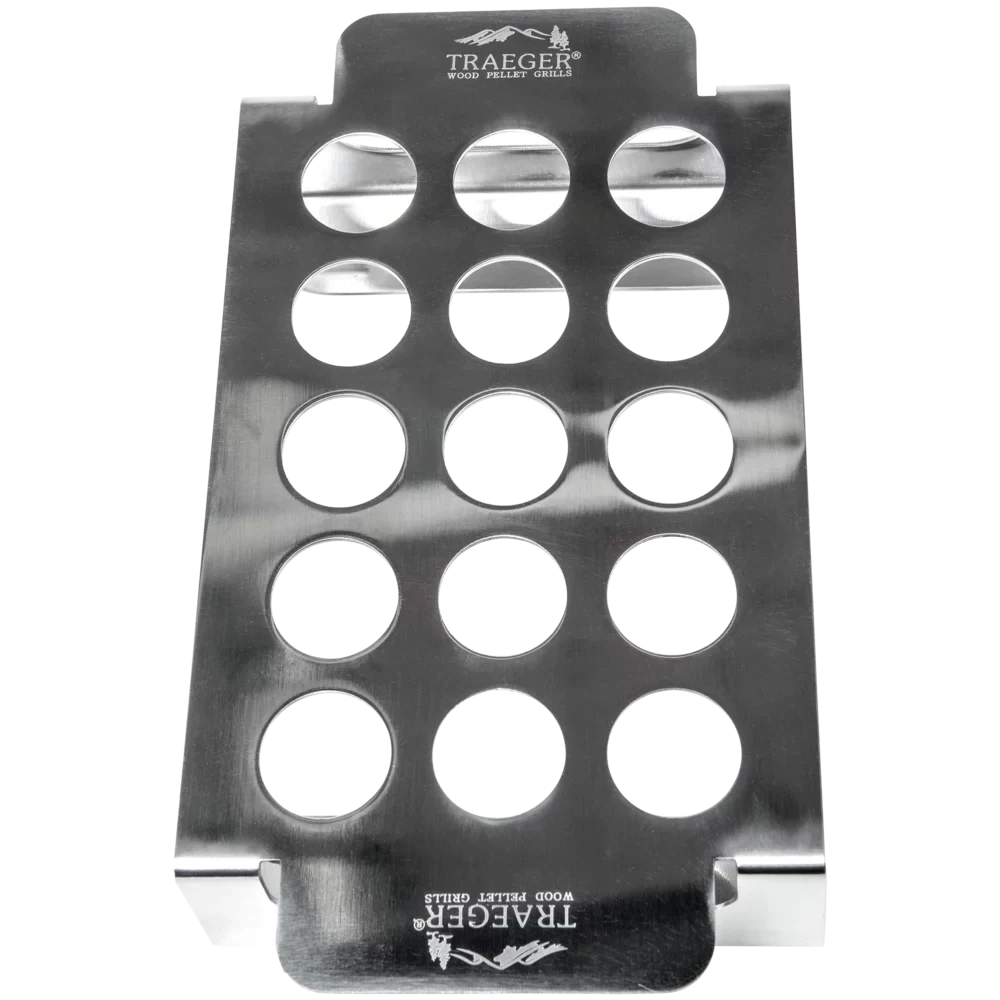 "Traeger-BAC424 Stainless Steel Smoked Jalapeño Popper Tray; Holds up to 15 Peppers"