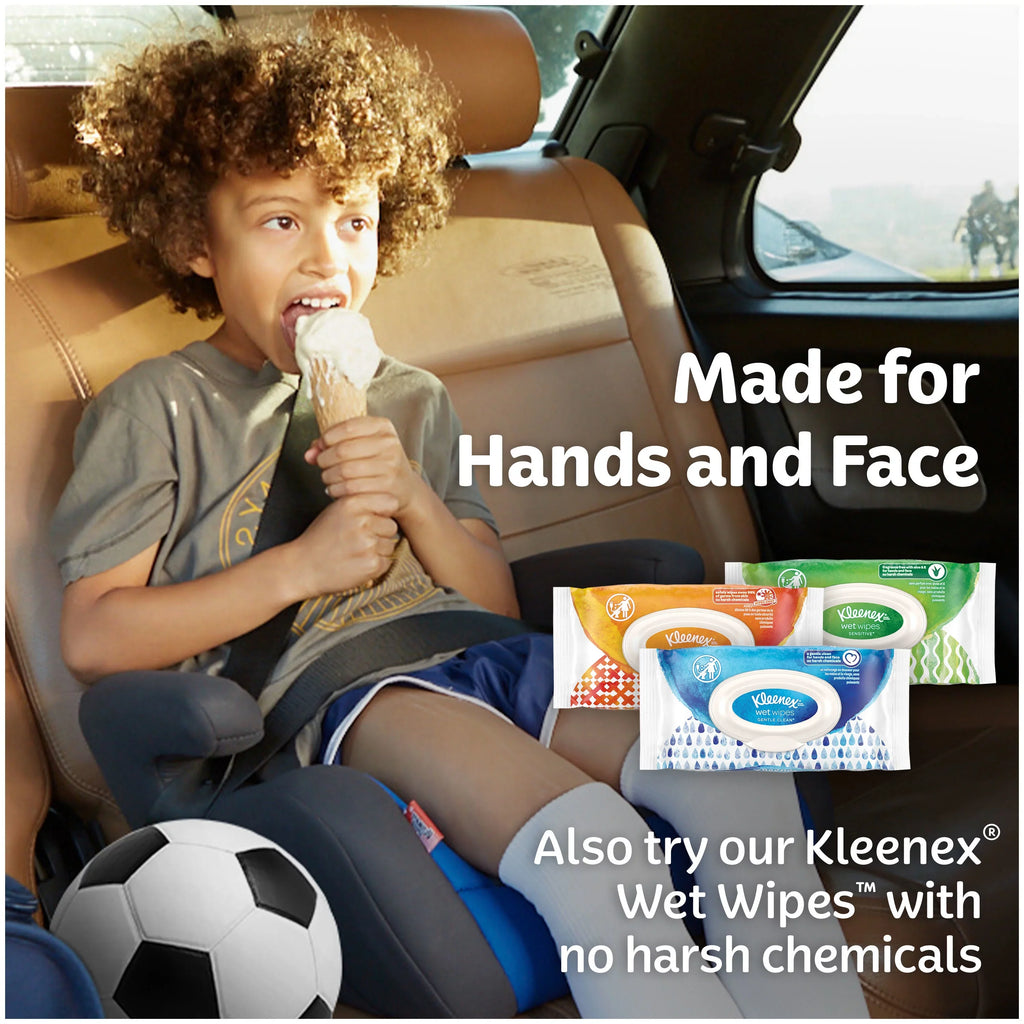 Kleenex Trusted Care Everyday Facial Tissues; 100 Tissues per Flat Box; 16 Pack (1;600 Tissues Total)