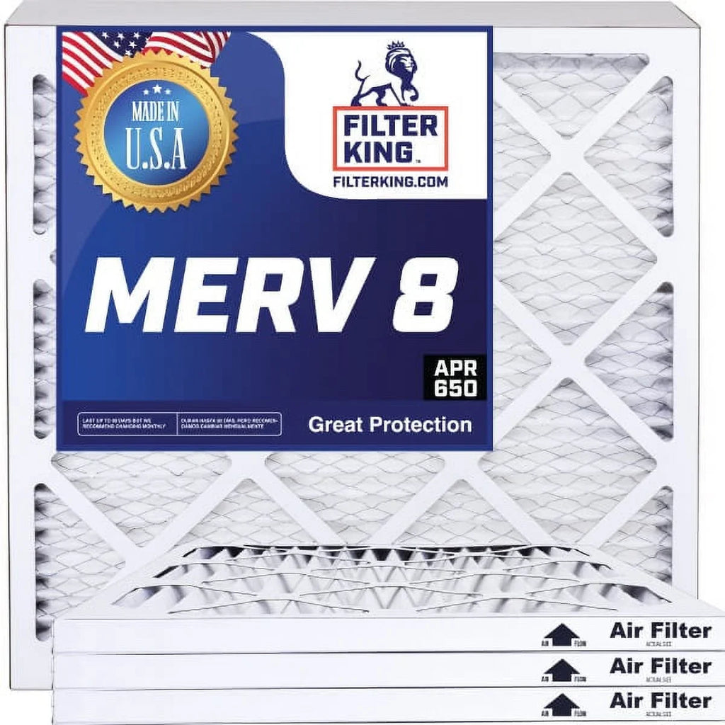 Filter King 13.5x40x1 Air Filter | 4-PACK | MERV 8 HVAC Pleated A/C Furnace Filters | MADE IN USA | Actual Size: 13.5 x 40 x .75"