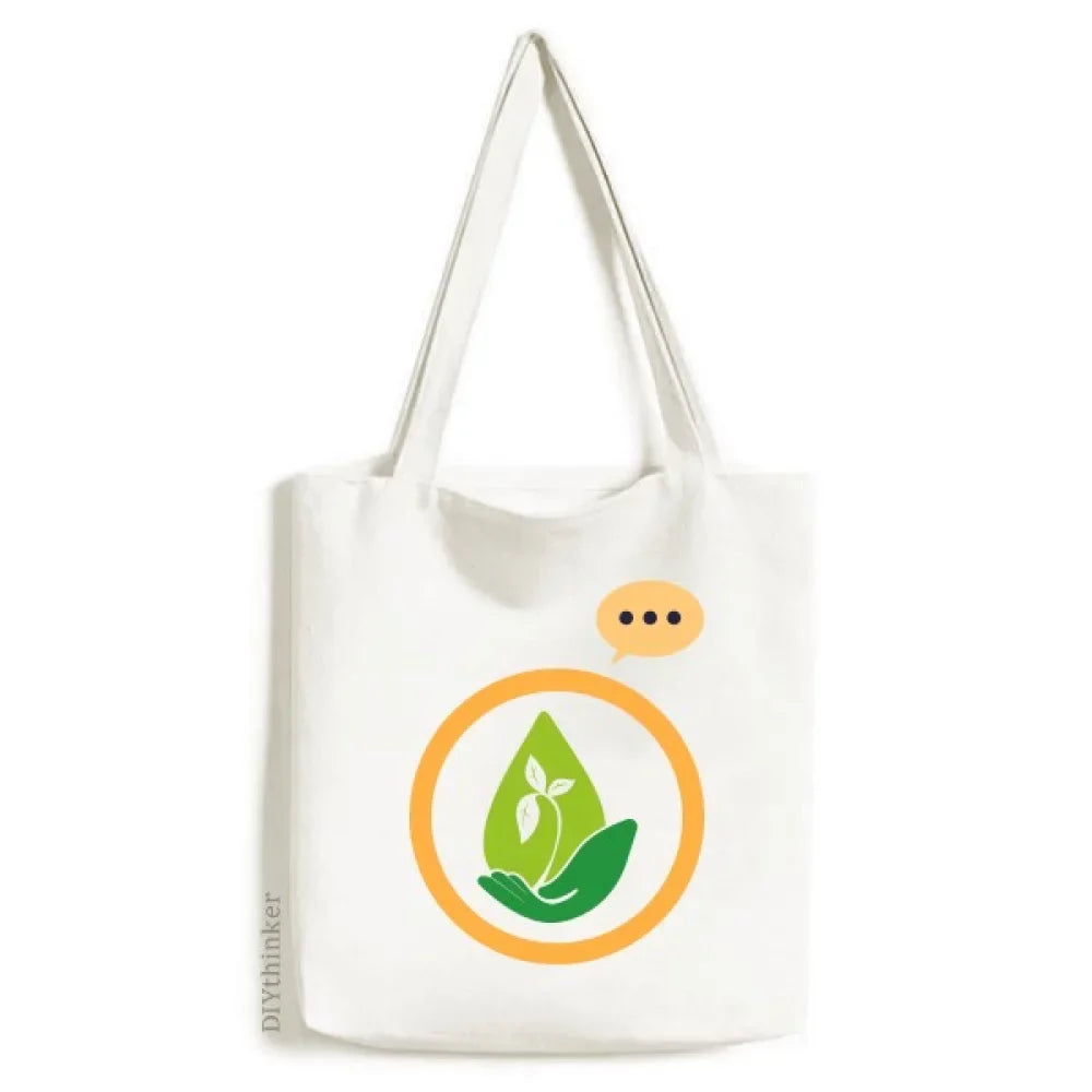 Headwaters Environmental Greening Expression Sack Canvas Tote Shoulder Bag
