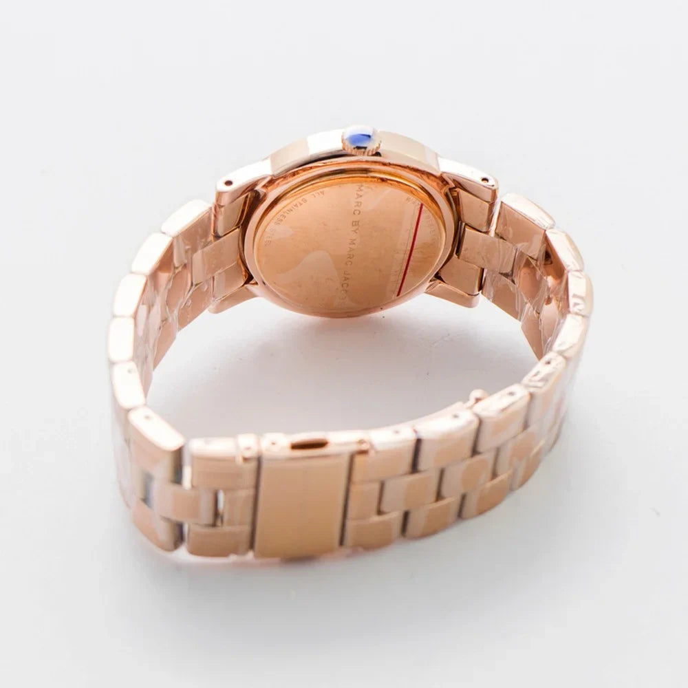 Marc By Marc Jacobs Amy Rose Gold Tone Watch 36mm MBM8625