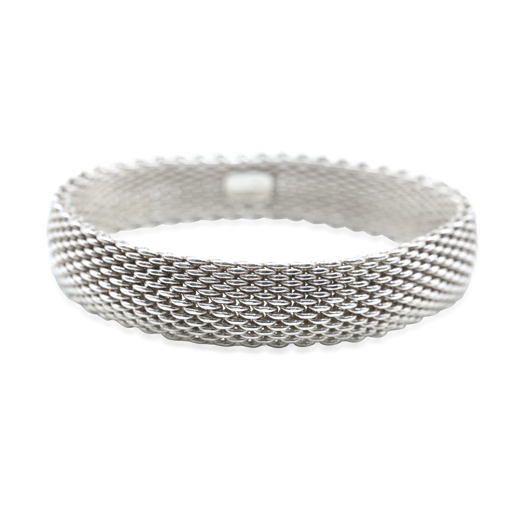 Tiffany & Co. Somerset Mesh Bracelet in Sterling Silver Pre-Owned