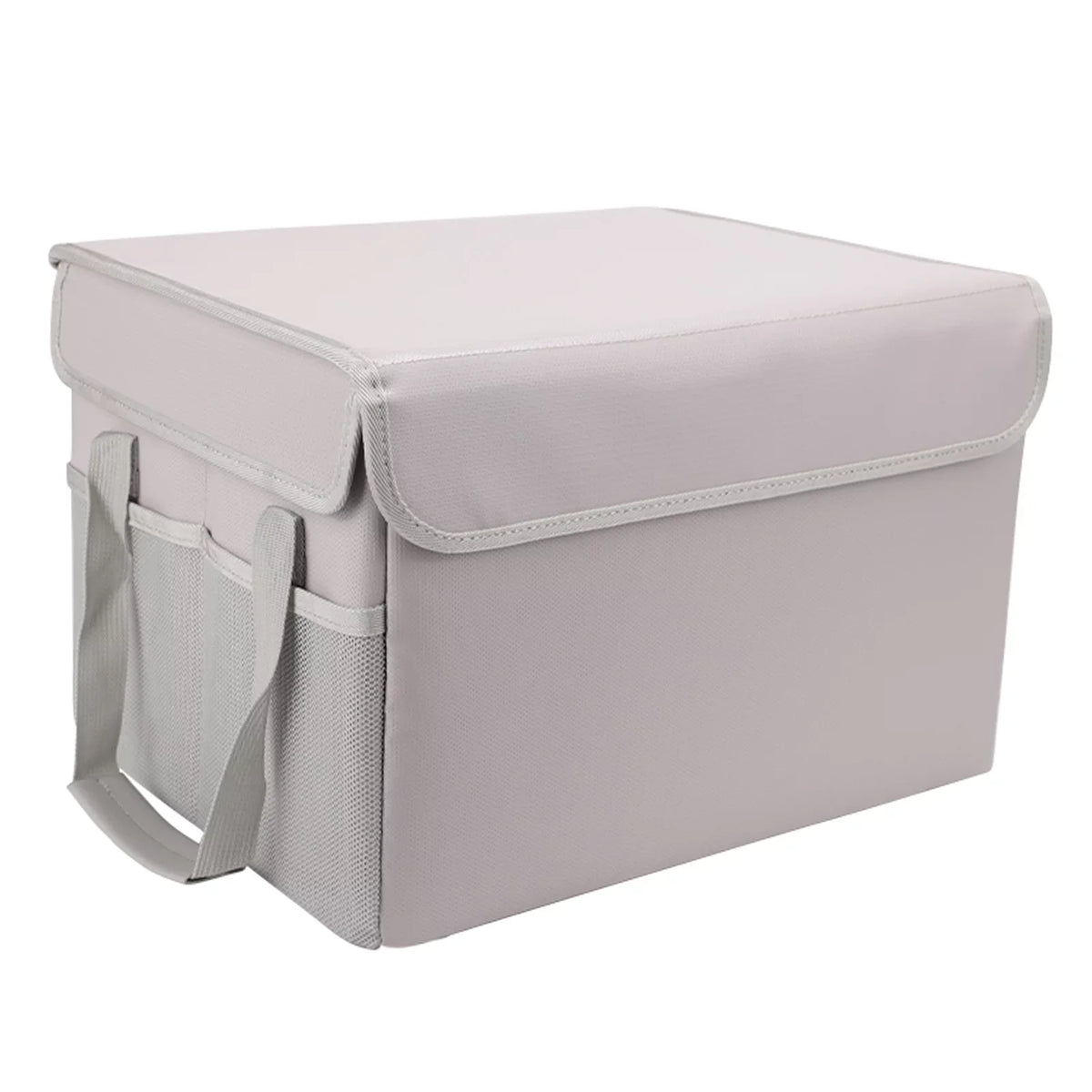 Irfora Fireproof Liquidproof Storage Box; Ideal for Home Office Car; with Lid and Sturdy Handles