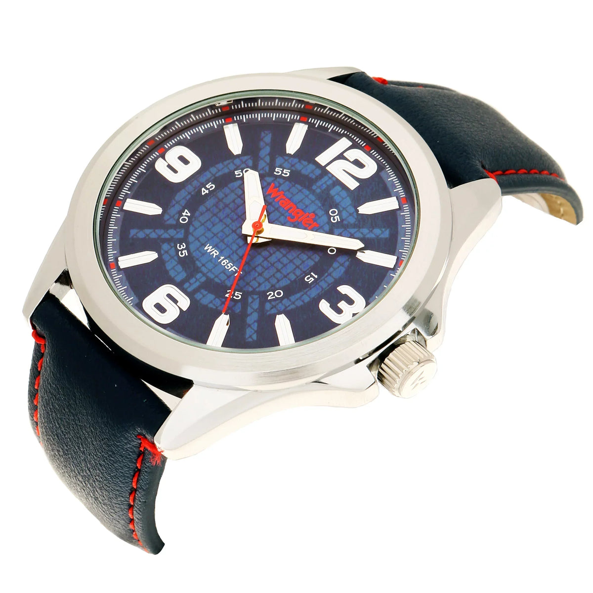 Wrangler 48mm Blue Dial; Blue Strap Watch