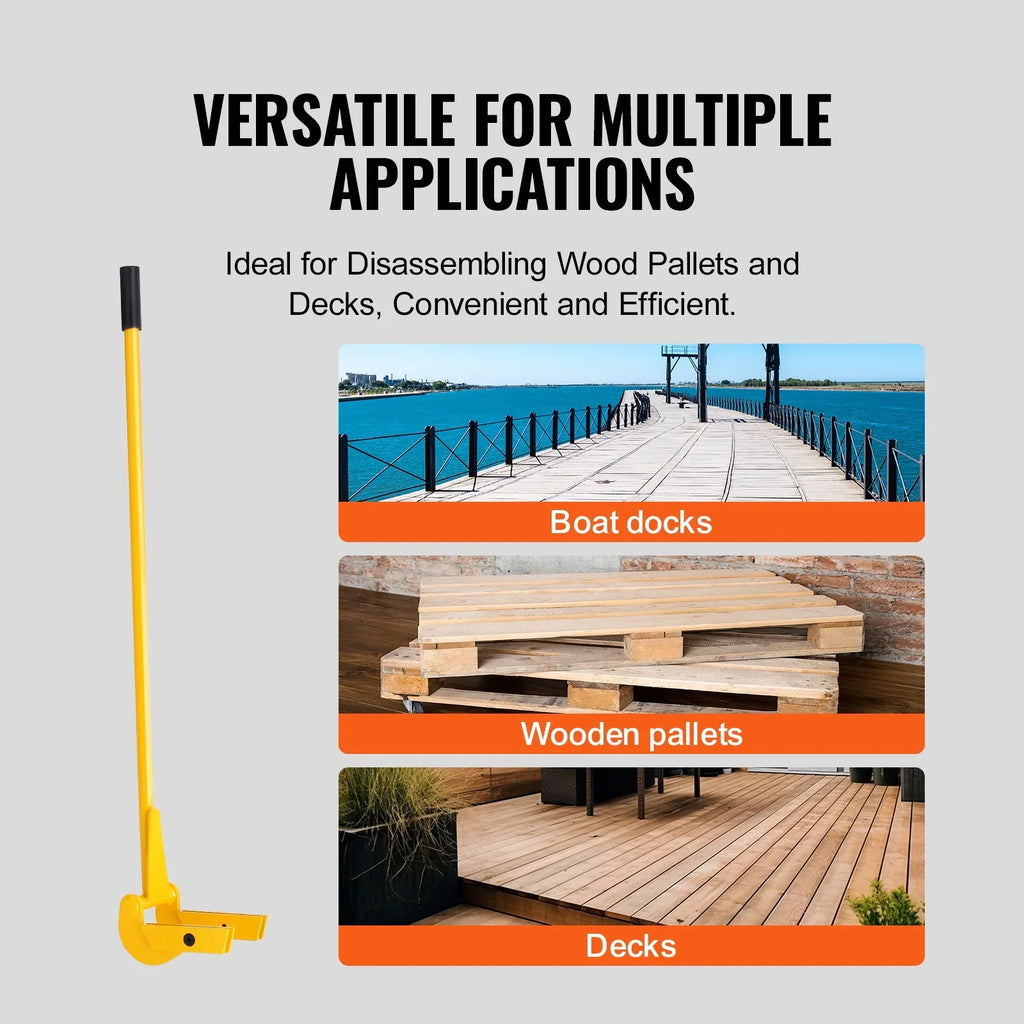BENTISM Pallet Buster Deck Wrecker Pallet Tool Pry Bar 41-millimeter Handle 2000 lbs
