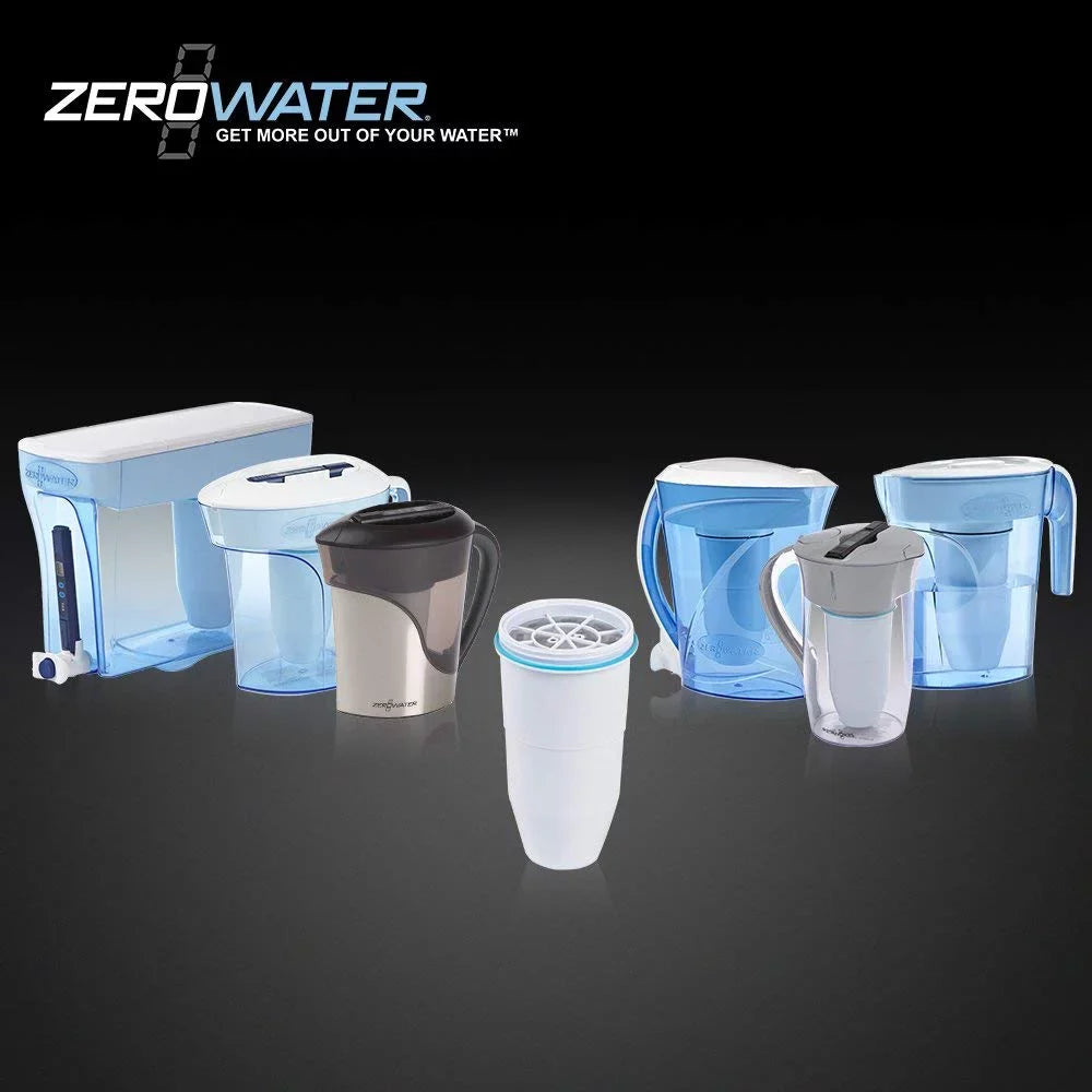 ZeroFluid ZD-018 ZD018; 23 Cup Filter Pitcher with Quality Meter