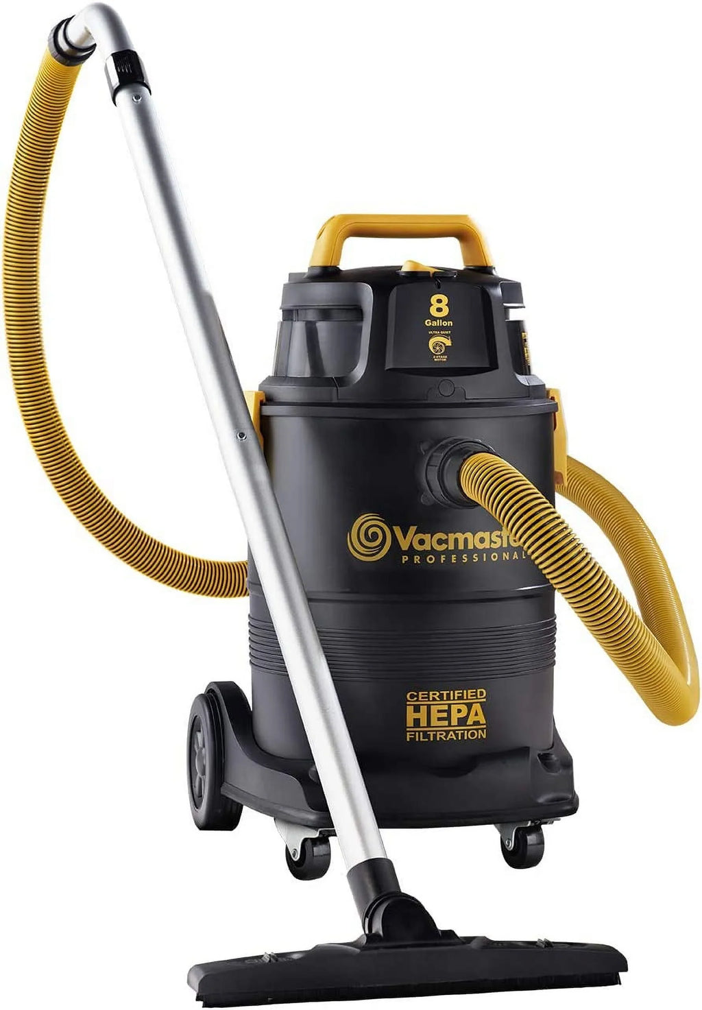 YU Pro 8 gallon Hepa Filtration Wet/Dry Vac;Black