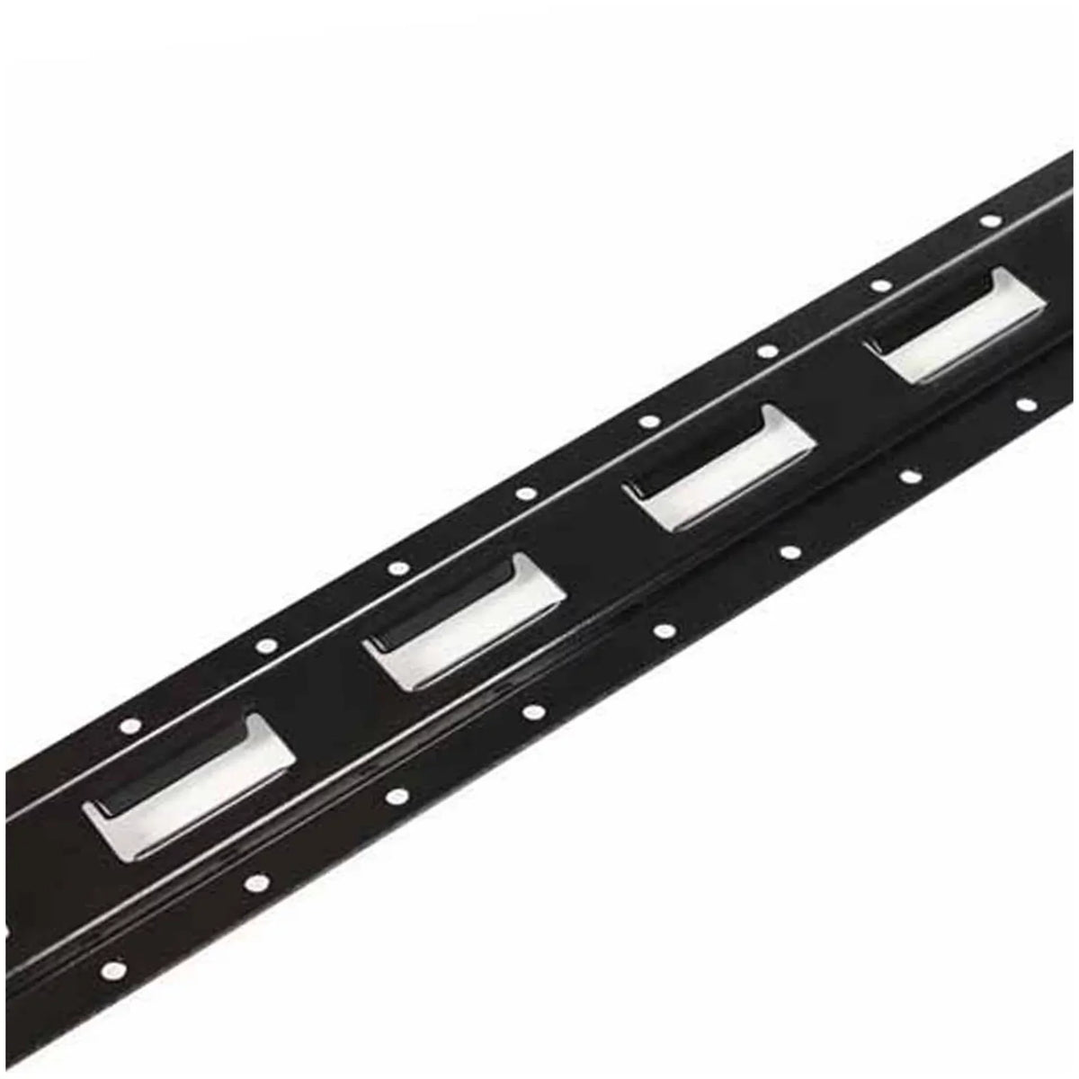 "6 Pack | 5' E Track Tie-Down Rail; Powder-Coated Steel ETrack TieDown | 5' Vertical E-Track Bolt-On Tie Down Rail for Cargo on Pickups; Trucks; Trailers; Vans"
