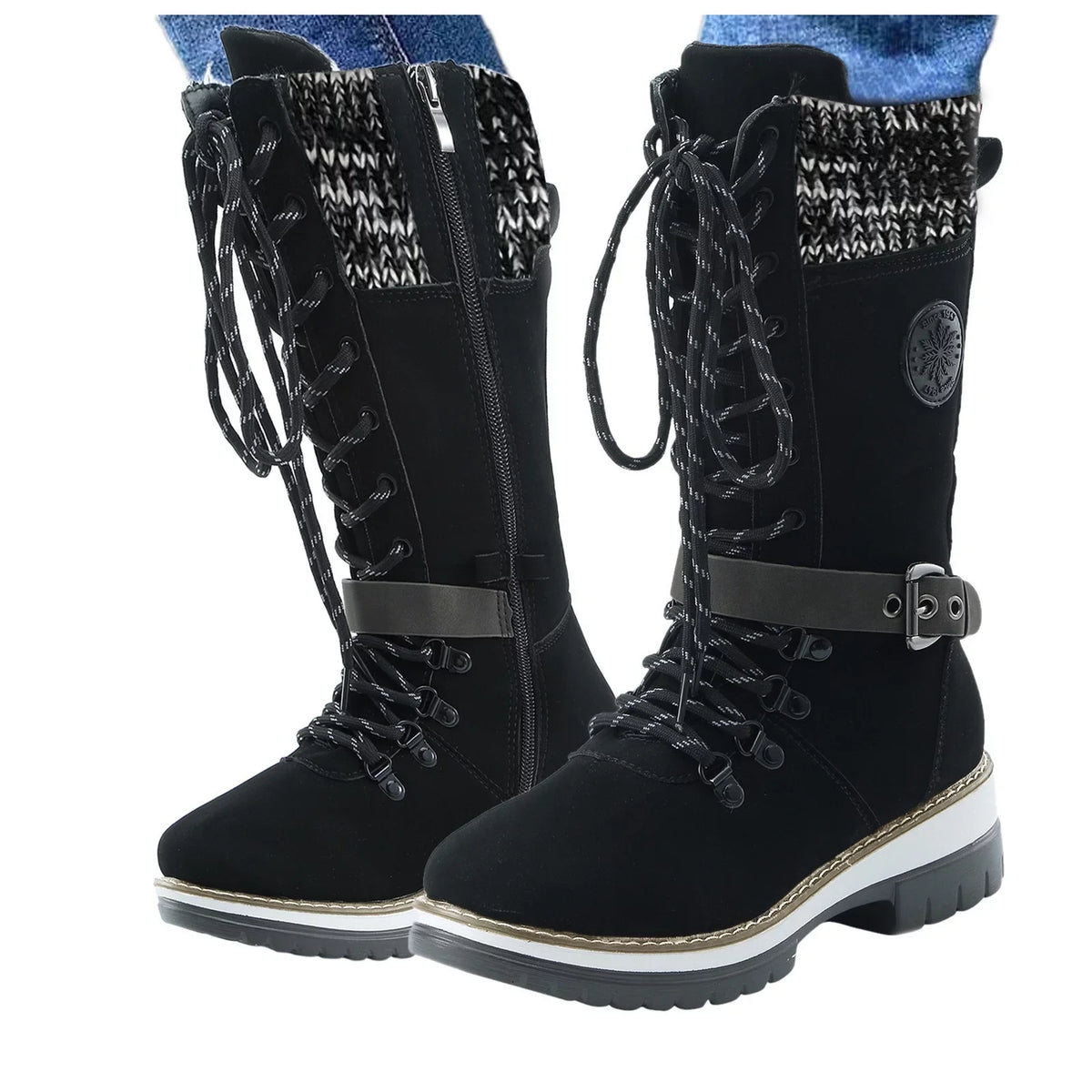 Women's Size 8 Hiking Boots Boots For Women Snow Boots Durable Outdoor Thermal Winter Mid Calf Boots Warm Boots
