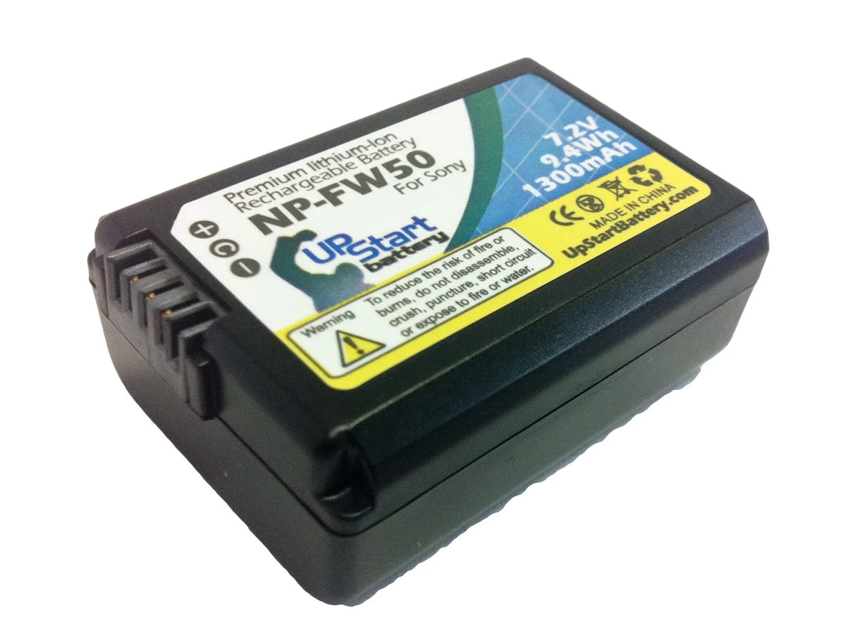 2x Pack - Sony Alpha A3000 Battery - Replacement for Sony NP-FW50 Digital Camera Battery (1300mAh; 7.2V; Lithium-Ion)