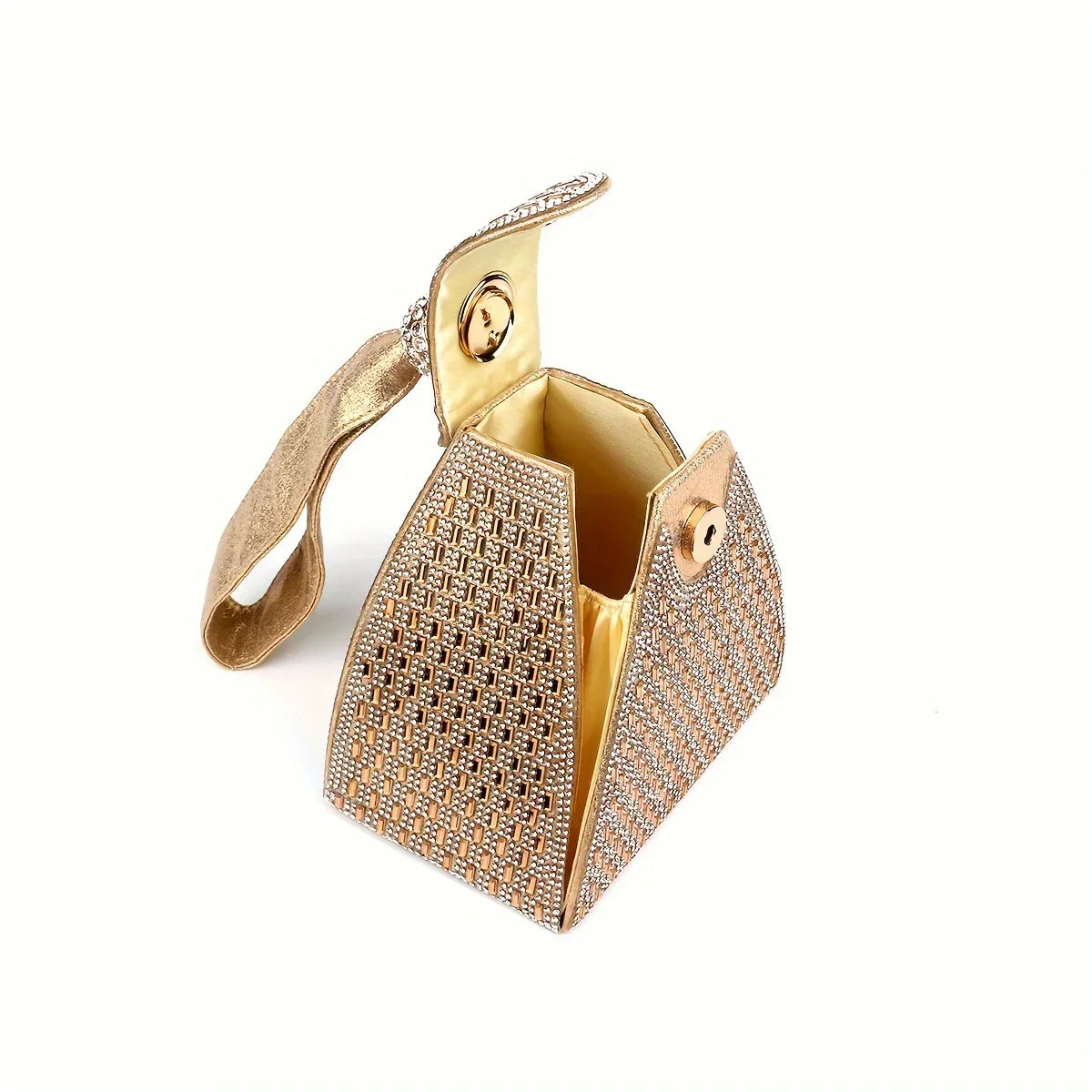moocr Design Rhinestone Evening Bag Luxury Dress Clutch Purse Women‘s Banquet Handbag For Wedding Party Prom