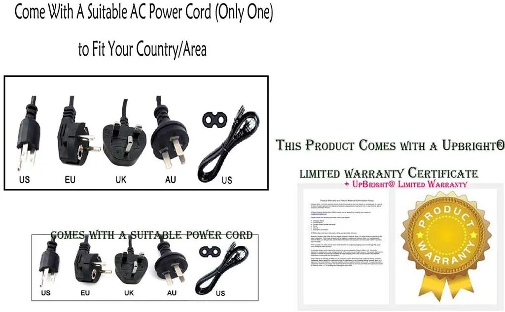UPBRIGHT Adapter For Fostex AD-12A AD-12B Mixer and Tape Recorder Power Supply Cord Cable Charger