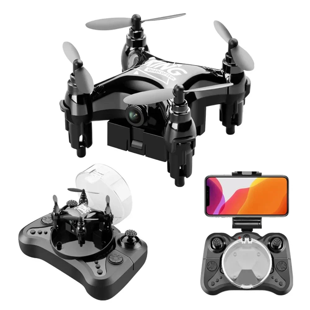 K01 Mini Drone for Kids;RC Quadcopter With HD Camera and 2pcs Batteries;Headless Drones Foldable RC Aircraft One Click Take-off and Landing Suitable for Beginners Toys Gift