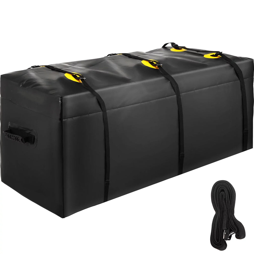 BENTISM Hitch Cargo Carrier Bag; Fluidproof 840D ; 48"x20"x22" (12 Cubic Feet); Heavy Duty Cargo Bag for Hitch Carrier with Reinforced Straps; Fits Car Truck SUV Vans Hitch Basket