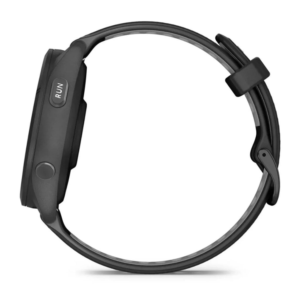 Garmin Forerunner 265 Smartwatch (Black) Bundle with USB-C Charging Cable and Adapter; 6Ave Cleaning Kit; and Extended Protection