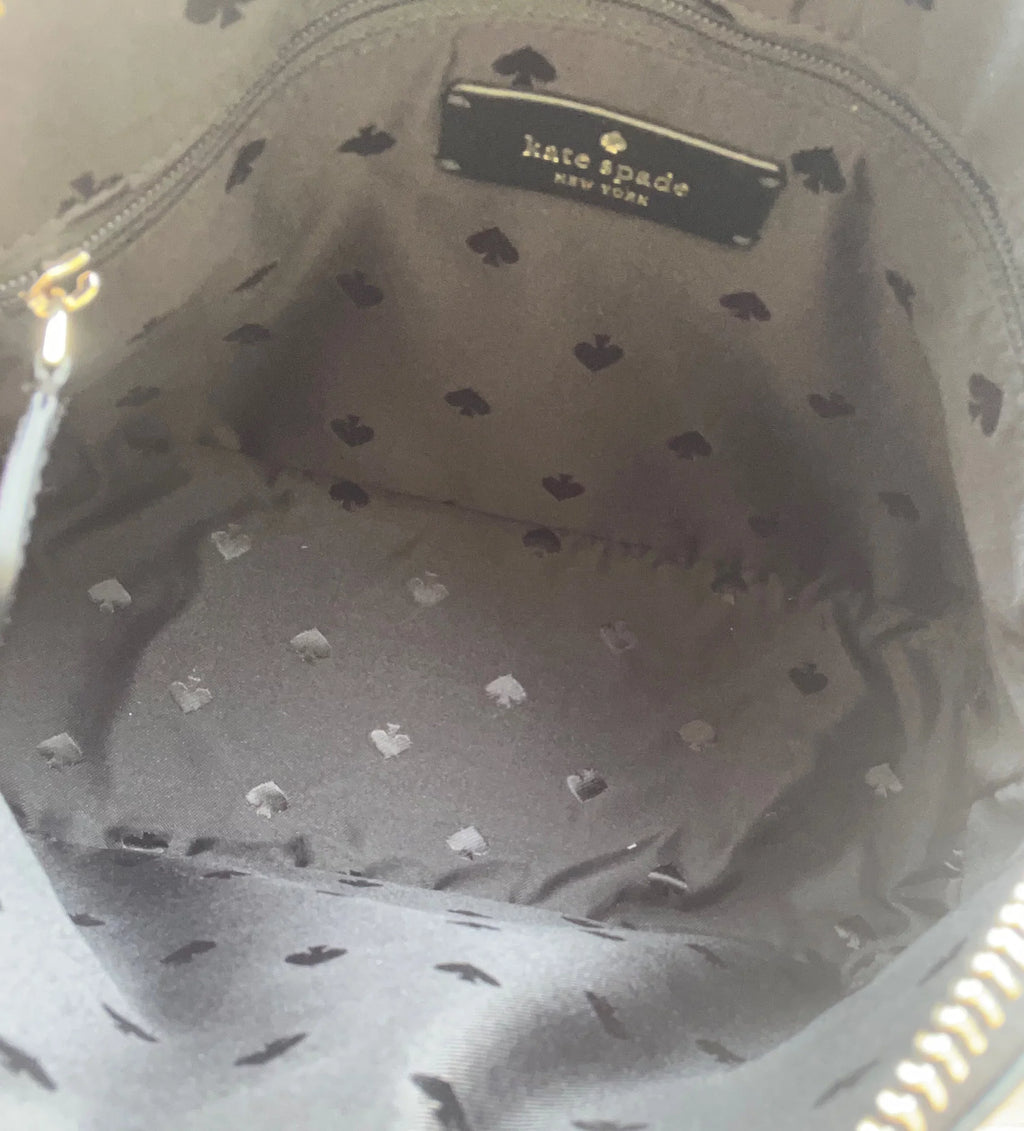 Kate Spade Staci Dome Top Zip Small Crossbody Black Saffiano