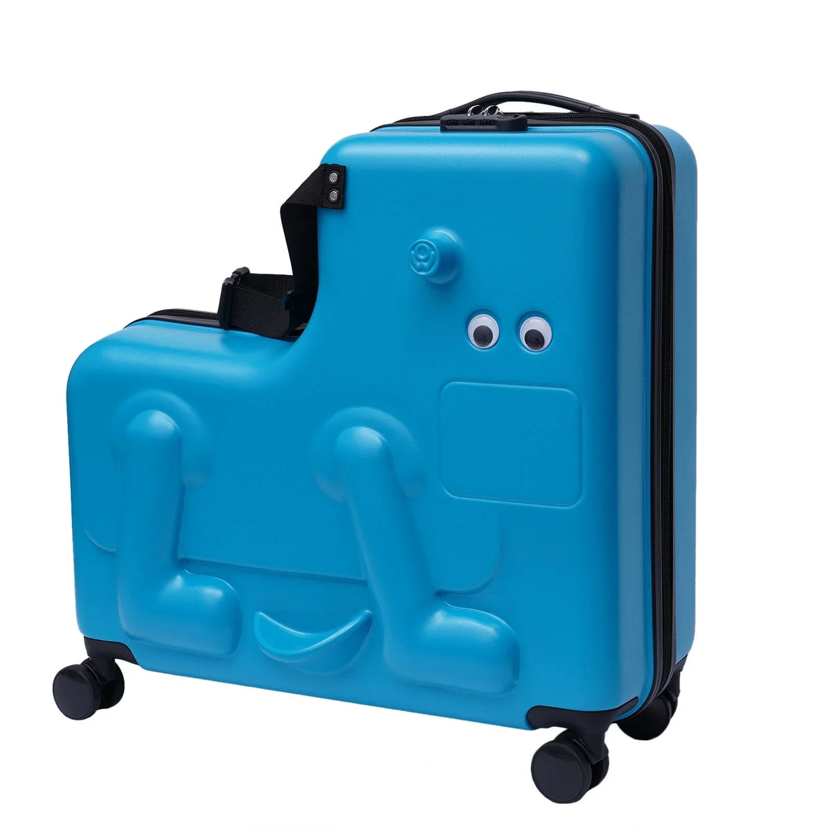 Wuzstar 24" Kid's Ride-on Travel Suitcase Portable Universal Wheel Liquidproof Luggage;ABS+PC Aged 4-12 Years