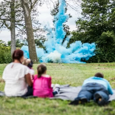 Color Blaze Gender Reveal Powder - 15 Pounds Blue - Ideal for baby boy announcements & reveals for car exhaust; burnouts; photoshoots; balloons; DIY’s; targets; baseballs; and more!