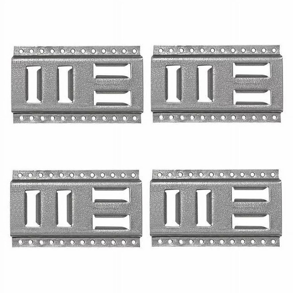 SNAP-LOC Fast-Track E-Track 8 foot 4-Pack USA Galvanized Steel Horizontal Vertical; Logistic Tie-Down for Pickups; Trucks; Trailers