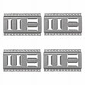 SNAP-LOC Fast-Track E-Track 8 foot 4-Pack USA Galvanized Steel Horizontal Vertical; Logistic Tie-Down for Pickups; Trucks; Trailers