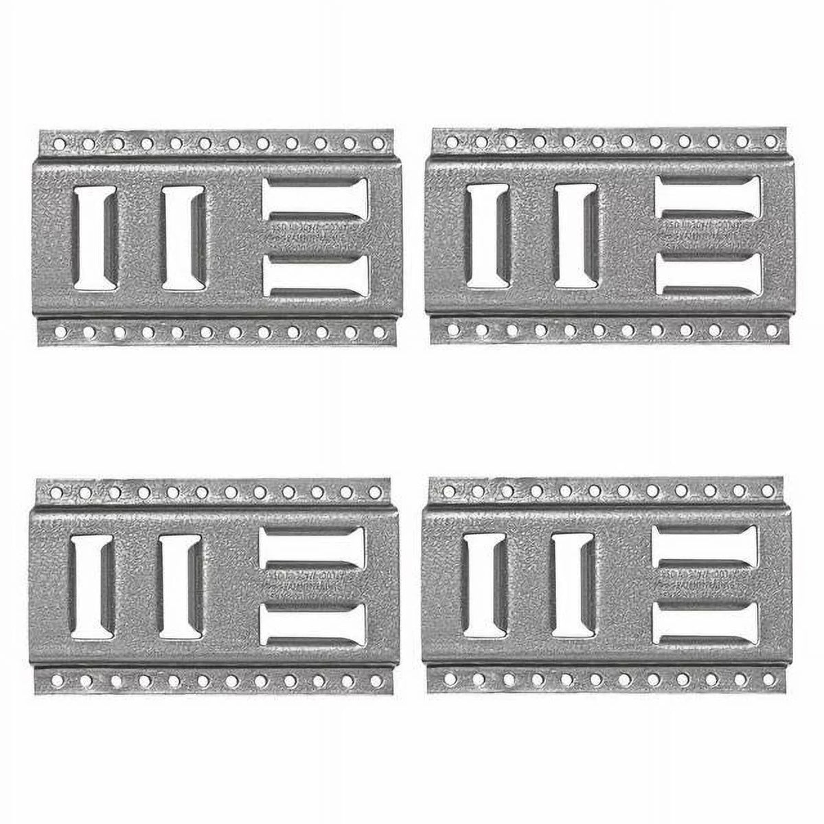 SNAP-LOC Fast-Track E-Track 8 foot 4-Pack USA Galvanized Steel Horizontal Vertical; Logistic Tie-Down for Pickups; Trucks; Trailers
