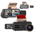 TSV Dash Cam for Cars; 1080P FHD Dual Dashcam Driving Recorder; Car Camera with 3.16inch Screen; 170° Wide Angle; Super Night Vision; WDR; Loop Recording; Parking Monitor