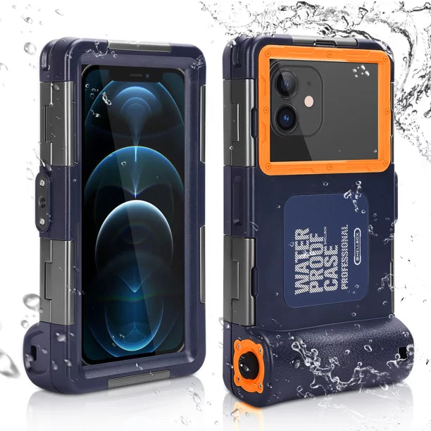 UrbanX Professional [15m/50ft] Swimming Diving Surfing Snorkeling Photo Video Fluidproof Protective Case Underwater Housing for Realme Narzo 50 And all Phones Up to 6.9 foot LCD with Lanyard