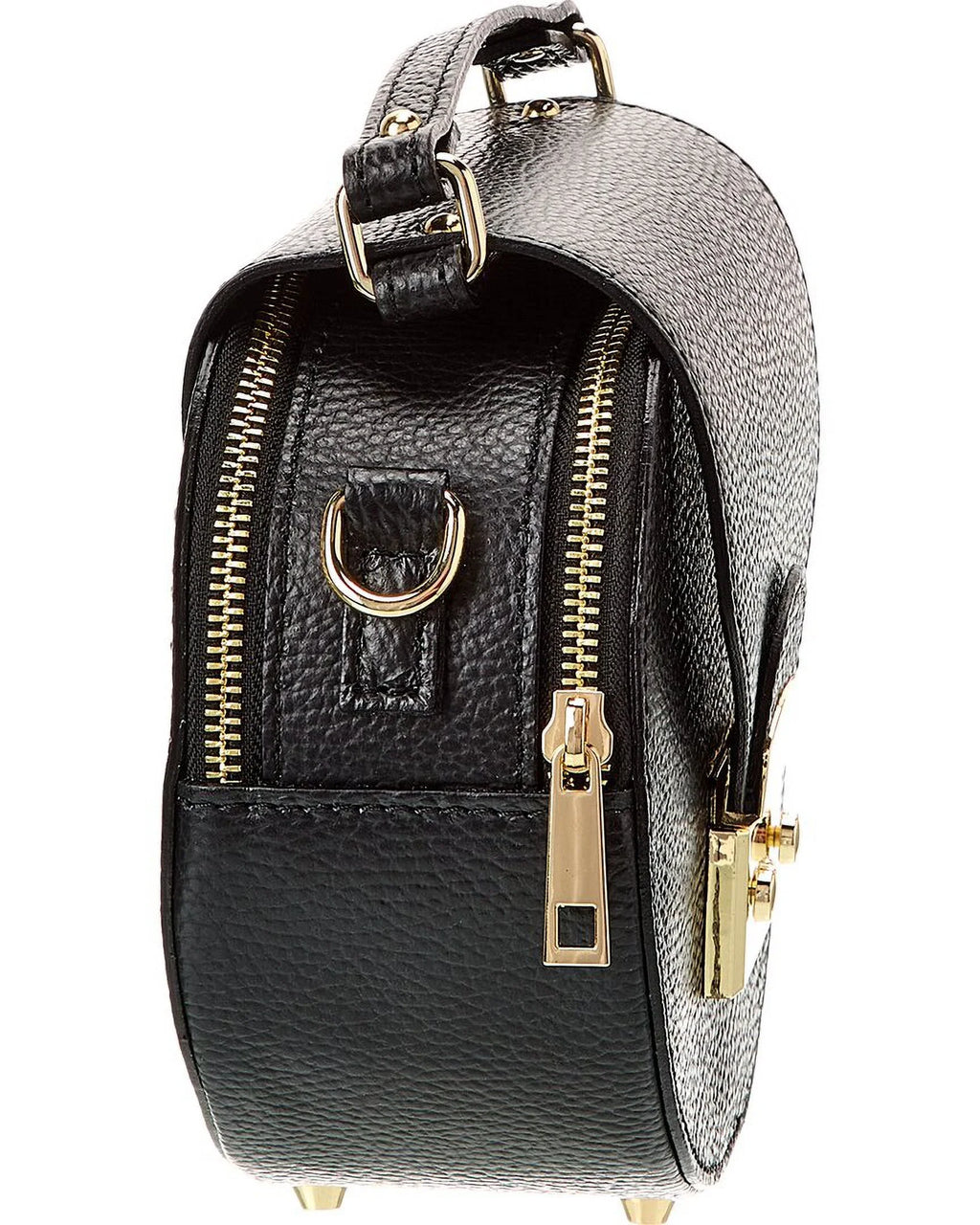 Persaman New York Aline Leather Crossbody; Black